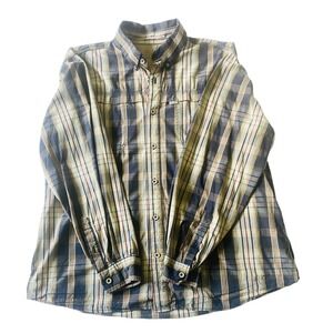 Carhartt Force Plaid Button Down Long Sleeve Work Shirt - Men's XL